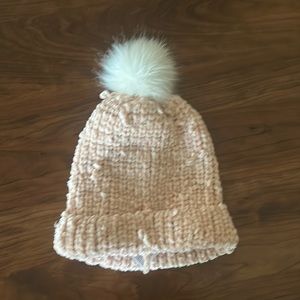 OLDNAVY Winter Hat Beanie Pink & White